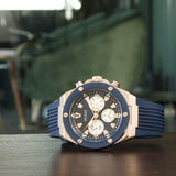 Buy Shop Guess Poseidon Blue Dial Blue Rubber Strap Watch for Men - GW0057G2 USA Online