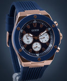 Buy Shop Guess Poseidon Blue Dial Blue Rubber Strap Watch for Men - GW0057G2 USA Online