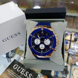Buy Shop Guess Poseidon Blue Dial Blue Rubber Strap Watch for Men - GW0057G2 USA Online