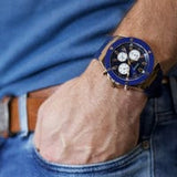 Buy Shop Guess Poseidon Blue Dial Blue Rubber Strap Watch for Men - GW0057G2 USA Online
