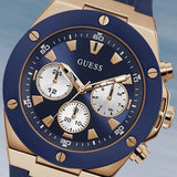 Buy Shop Guess Poseidon Blue Dial Blue Rubber Strap Watch for Men - GW0057G2 USA Online