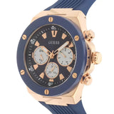 Buy Shop Guess Poseidon Blue Dial Blue Rubber Strap Watch for Men - GW0057G2 USA Online