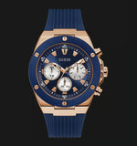 Buy Shop Guess Poseidon Blue Dial Blue Rubber Strap Watch for Men - GW0057G2 USA Online