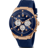 Buy Shop Guess Poseidon Blue Dial Blue Rubber Strap Watch for Men - GW0057G2 USA Online
