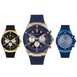 Buy Shop Guess Poseidon Blue Dial Blue Rubber Strap Watch for Men - GW0057G3 USA Online
