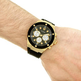 Buy Shop Guess Poseidon Chronograph Black Dial Black Rubber Strap Watch for Men - GW0057G1 USA Online