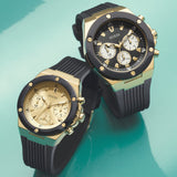 Buy Shop Guess Poseidon Chronograph Black Dial Black Rubber Strap Watch for Men - GW0057G1 USA Online