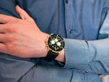 Buy Shop Guess Poseidon Chronograph Black Dial Black Rubber Strap Watch for Men - GW0057G1 USA Online