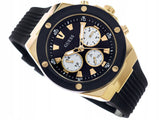 Buy Shop Guess Poseidon Chronograph Black Dial Black Rubber Strap Watch for Men - GW0057G1 USA Online