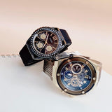 Buy Shop Guess Poseidon Chronograph Black Dial Black Silicone Strap Watch For Men - GW0425G1 USA Online