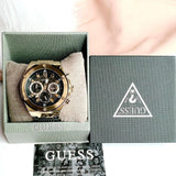 Buy Shop Guess Poseidon Chronograph Black Dial Black Silicone Strap Watch For Men - GW0425G1 USA Online