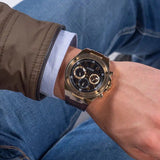 Buy Shop Guess Poseidon Chronograph Black Dial Black Silicone Strap Watch For Men - GW0425G1 USA Online
