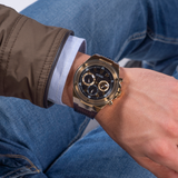 Buy Shop Guess Poseidon Chronograph Black Dial Black Silicone Strap Watch For Men - GW0425G1 USA Online