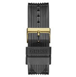 Buy Shop Guess Poseidon Chronograph Black Dial Black Silicone Strap Watch For Men - GW0425G1 USA Online