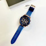 Buy Shop Guess Poseidon Chronograph Blue Dial Blue Silicone Strap Watch For Men - GW0425G3 USA Online