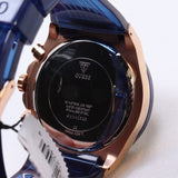 Buy Shop Guess Poseidon Chronograph Blue Dial Blue Silicone Strap Watch For Men - GW0425G3 USA Online