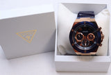 Buy Shop Guess Poseidon Chronograph Blue Dial Blue Silicone Strap Watch For Men - GW0425G3 USA Online