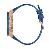 Buy Shop Guess Poseidon Chronograph Blue Dial Blue Silicone Strap Watch For Men - GW0425G3 USA Online