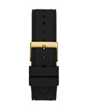Buy Shop Guess Princess Crystals Gold Dial Black Silicone Strap Watch For Women - GW0439L2 USA Online