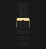 Buy Shop Guess Princess Crystals Gold Dial Black Silicone Strap Watch For Women - GW0439L2 USA Online