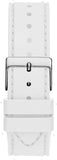 Buy Shop Guess Princess Crystals Silver Dial White Silicone Strap Watch For Women - GW0439L1 USA Online