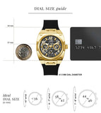 Buy Shop Guess Prodigy Black Dial Black Silicone Strap Watch For Men - GW0569G2 USA Online