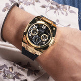 Buy Shop Guess Prodigy Black Dial Black Silicone Strap Watch For Men - GW0569G2 USA Online