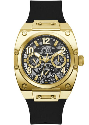 Buy Shop Guess Prodigy Black Dial Black Silicone Strap Watch For Men - GW0569G2 USA Online