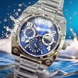 Buy Shop Guess Prodigy Chronograph Blue Dial Silver Steel Strap Watch For Men - GW0624G1 USA Online