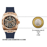 Buy Shop Guess Prodigy Multifunction Navy Blue Dial Blue Silicone Strap Watch For Men - GW0569G3 USA Online