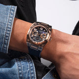 Buy Shop Guess Prodigy Multifunction Navy Blue Dial Blue Silicone Strap Watch For Men - GW0569G3 USA Online