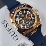 Buy Shop Guess Prodigy Multifunction Navy Blue Dial Blue Silicone Strap Watch For Men - GW0569G3 USA Online