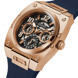 Buy Shop Guess Prodigy Multifunction Navy Blue Dial Blue Silicone Strap Watch For Men - GW0569G3 USA Online