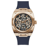 Buy Shop Guess Prodigy Multifunction Navy Blue Dial Blue Silicone Strap Watch For Men - GW0569G3 USA Online