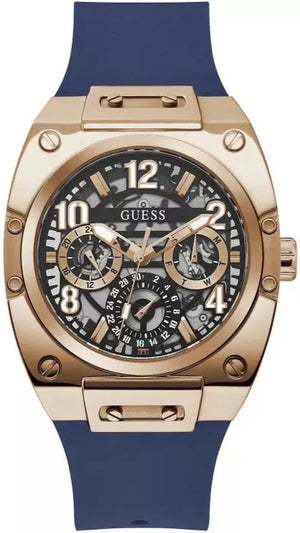Buy Shop Guess Prodigy Multifunction Navy Blue Dial Blue Silicone Strap Watch For Men - GW0569G3 USA Online