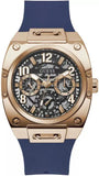 Buy Shop Guess Prodigy Multifunction Navy Blue Dial Blue Silicone Strap Watch For Men - GW0569G3 USA Online