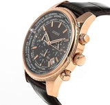 Buy Shop Guess Pursuit Chronograph Brown Dial Brown Leather Strap Watch for Men - W0500G3 USA Online