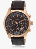 Buy Shop Guess Pursuit Chronograph Brown Dial Brown Leather Strap Watch for Men - W0500G3 USA Online