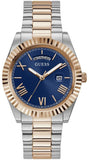 Buy Shop Guess Quartz Blue Dial Two Tone Steel Strap Watch For Men - GW0265G12 USA Online
