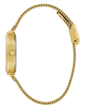 Buy Shop Guess Quartz Red Dial Gold Mesh Strap Watch For Women - GW0354L4 USA Online