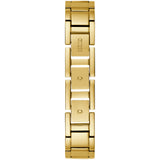 Buy Shop Guess Quartz White Dial Gold Steel Strap Watch For Women - W1152L2 USA Online