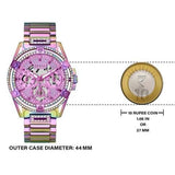 Buy Shop Guess Queen Multicolor Dial Multicolor Steel Strap Watch For Women - GW0464L4 USA Online