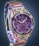 Buy Shop Guess Queen Multicolor Dial Multicolor Steel Strap Watch For Women - GW0464L4 USA Online