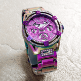 Buy Shop Guess Queen Multicolor Dial Multicolor Steel Strap Watch For Women - GW0464L4 USA Online