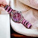 Buy Shop Guess Queen Multicolor Dial Multicolor Steel Strap Watch For Women - GW0464L4 USA Online