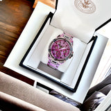 Buy Shop Guess Queen Multicolor Dial Multicolor Steel Strap Watch For Women - GW0464L4 USA Online