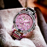 Buy Shop Guess Queen Multicolor Dial Multicolor Steel Strap Watch For Women - GW0464L4 USA Online