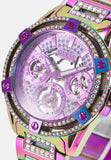 Buy Shop Guess Queen Multicolor Dial Multicolor Steel Strap Watch For Women - GW0464L4 USA Online