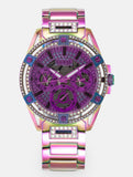 Buy Shop Guess Queen Multicolor Dial Multicolor Steel Strap Watch For Women - GW0464L4 USA Online