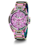 Buy Shop Guess Queen Multicolor Dial Multicolor Steel Strap Watch For Women - GW0464L4 USA Online